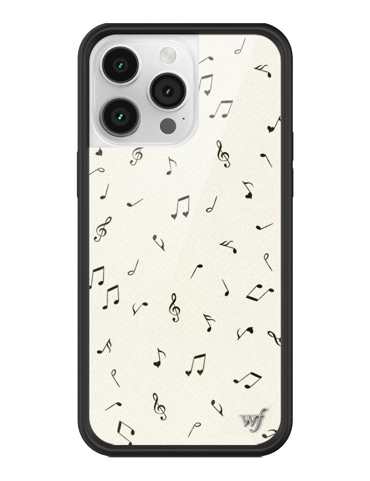 Love Notes iPhone Case with Black Rubber Bumper and Music Print - Image 33