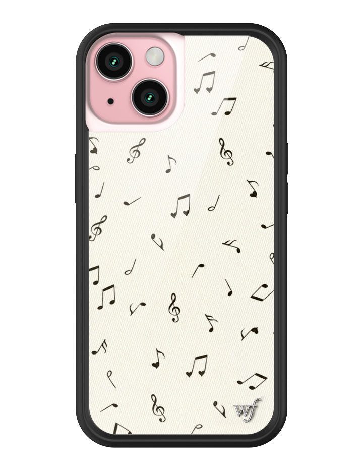Love Notes iPhone Case with Black Rubber Bumper and Music Print - Image 31