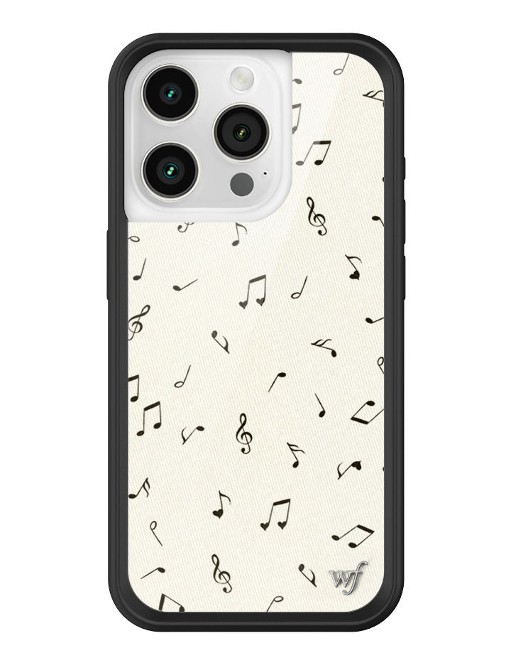 Love Notes iPhone Case with Black Rubber Bumper and Music Print - Image 29