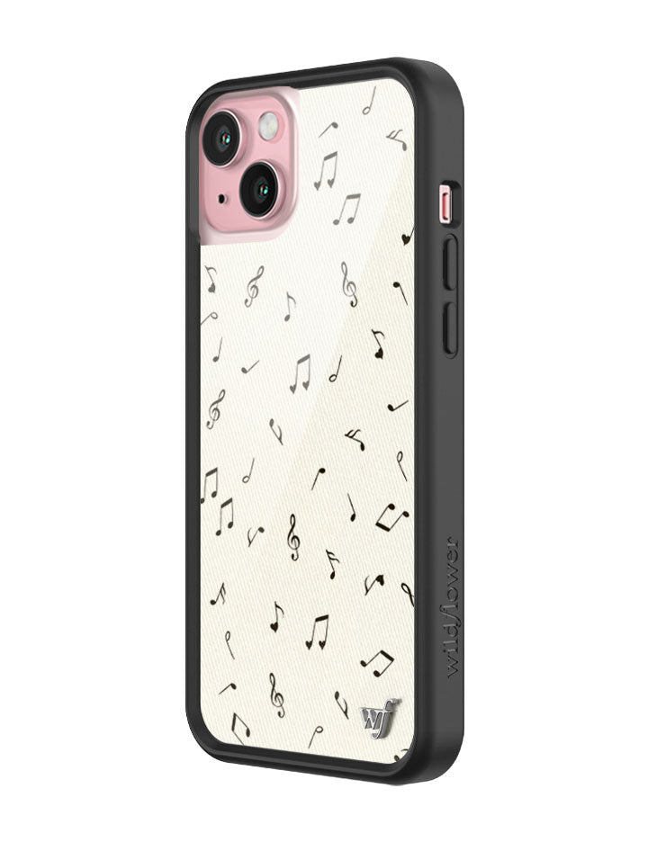 Love Notes iPhone Case with Black Rubber Bumper and Music Print - Image 28