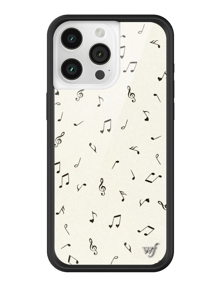 Love Notes iPhone Case with Black Rubber Bumper and Music Print - Image 25