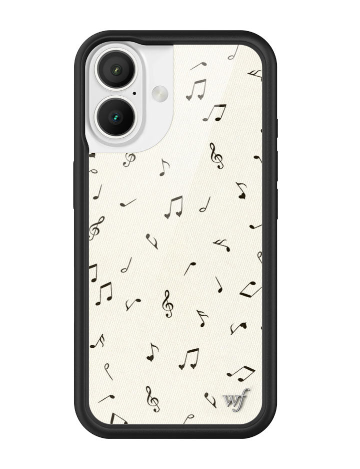 Love Notes iPhone Case with Black Rubber Bumper and Music Print - Image 21