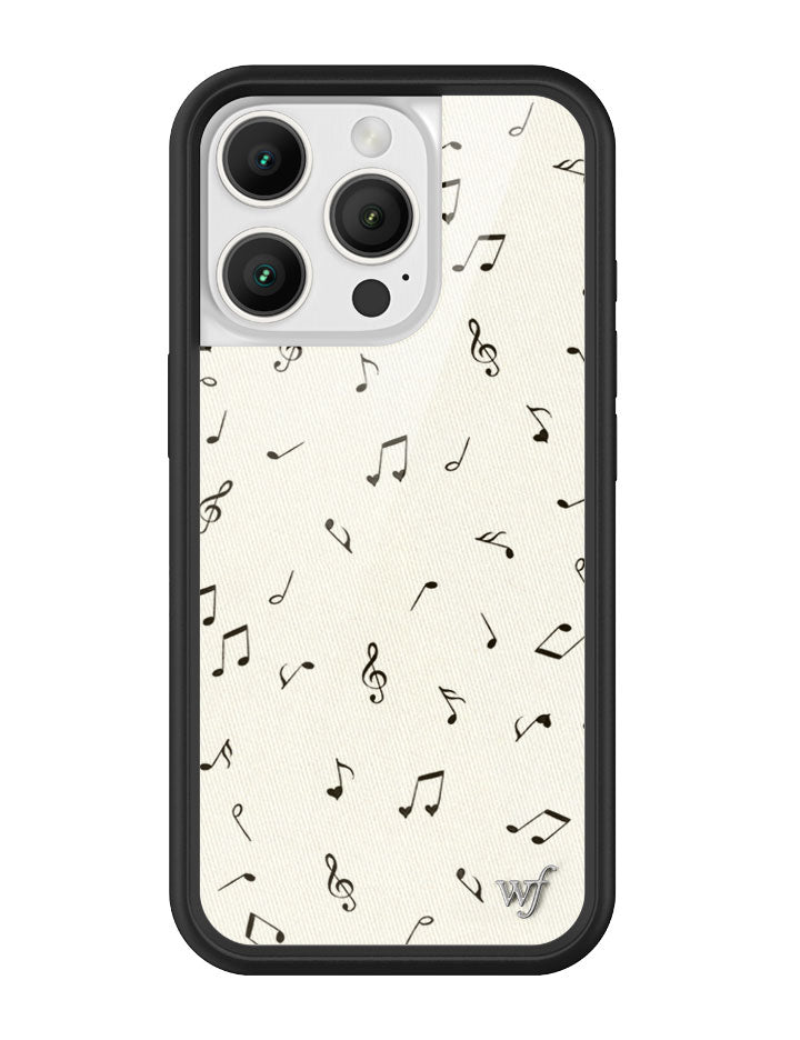 Love Notes iPhone Case with Black Rubber Bumper and Music Print - Image 19