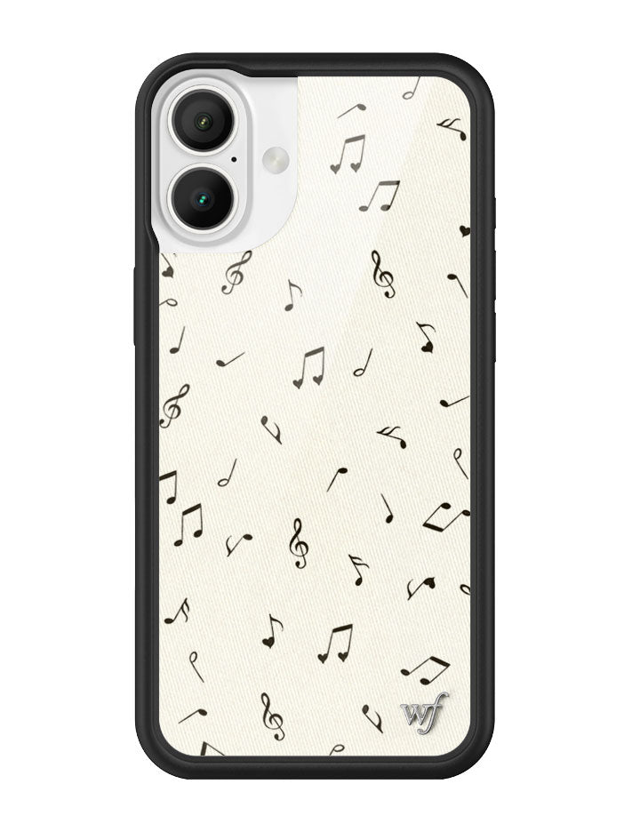 Love Notes iPhone Case with Black Rubber Bumper and Music Print - Image 17