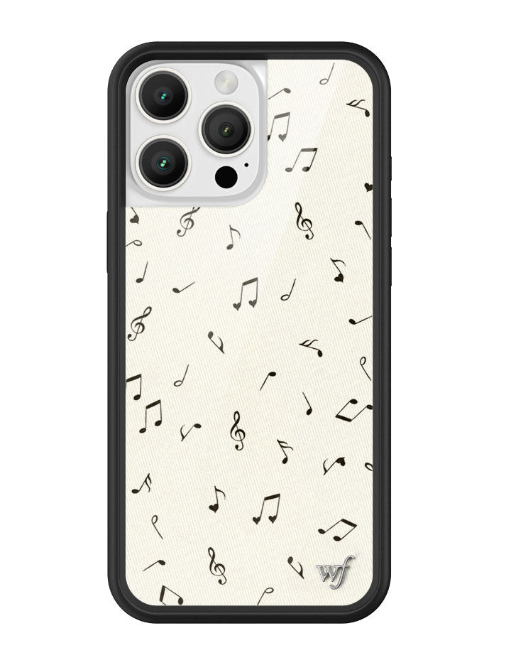 Love Notes iPhone Case with Black Rubber Bumper and Music Print - Image 15