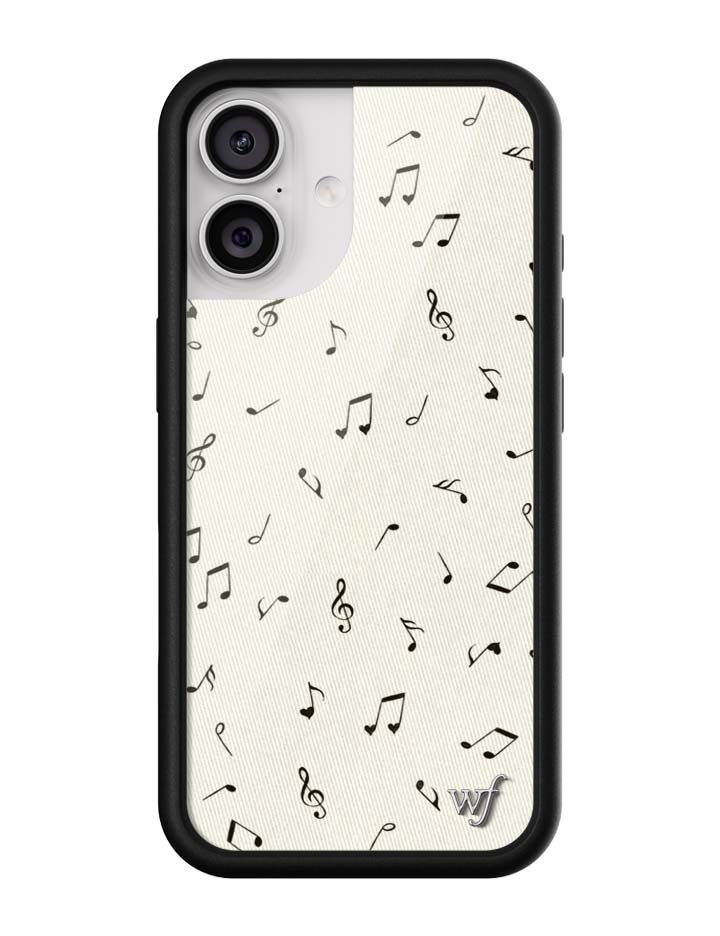 Love Notes iPhone Case with Black Rubber Bumper and Music Print - Image 7