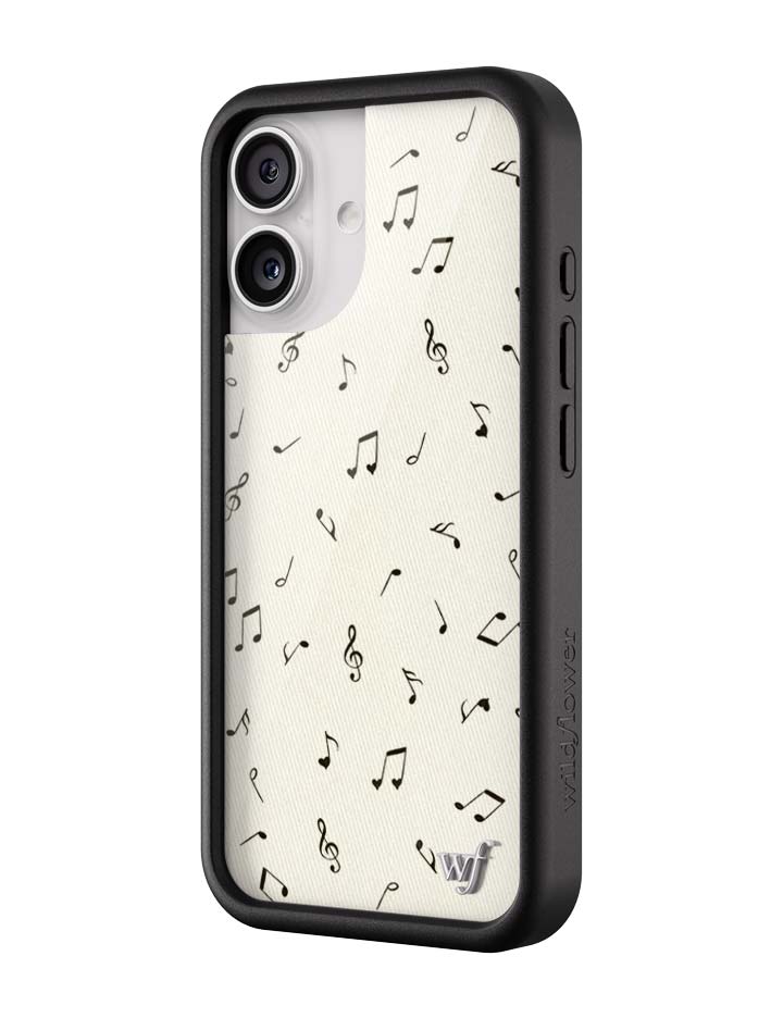 Love Notes iPhone Case with Black Rubber Bumper and Music Print - Image 8