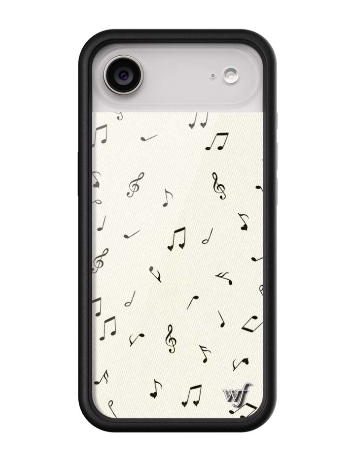 Love Notes iPhone Case with Black Rubber Bumper and Music Print - Image 12