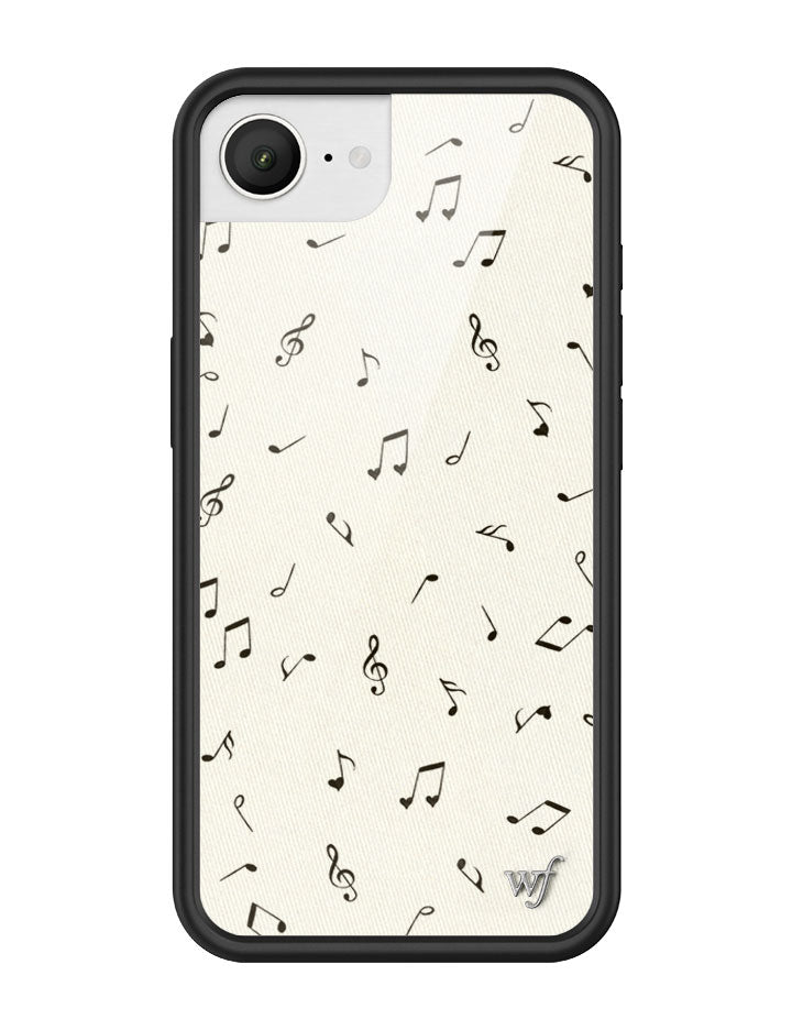 Love Notes iPhone Case with Black Rubber Bumper and Music Print - Image 10