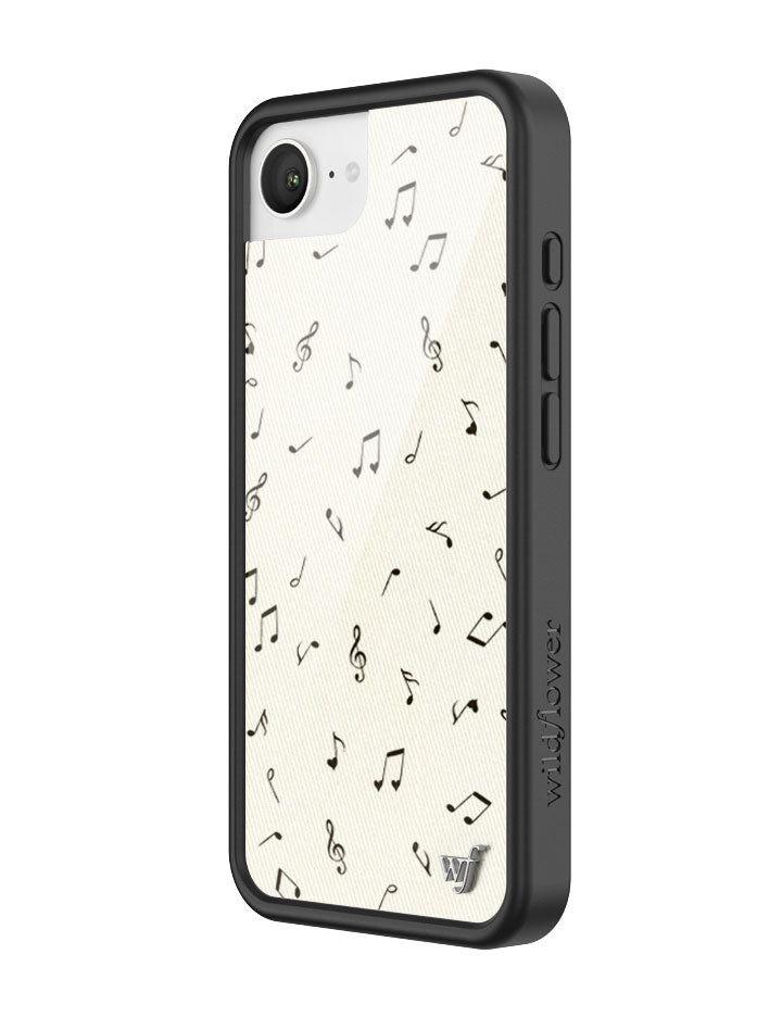 Love Notes iPhone Case with Black Rubber Bumper and Music Print - Image 11