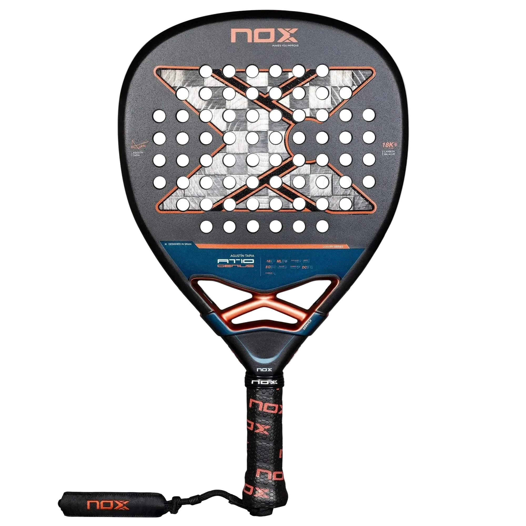 Nox AT10 Genius Attack 18K  Agustin Tapia Padel Racket 2025