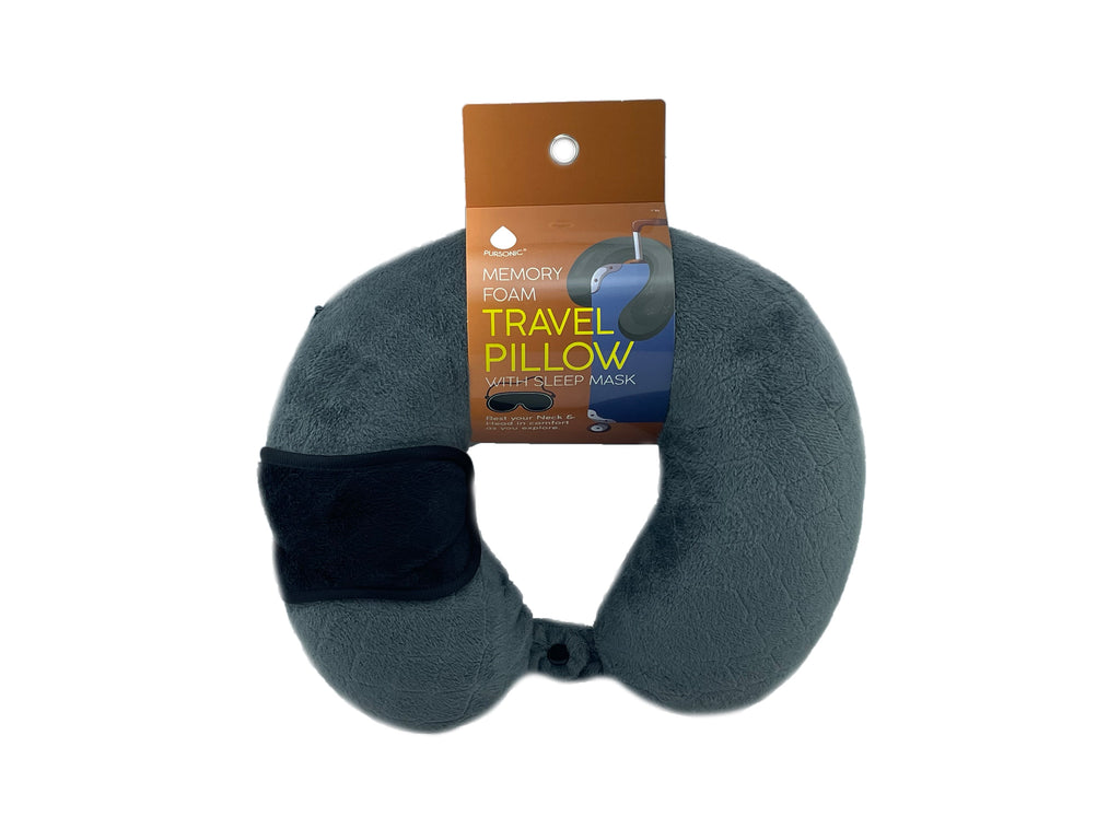 Electric Neck & Shoulder Heating Pad + Memory Foam Travel Pillow