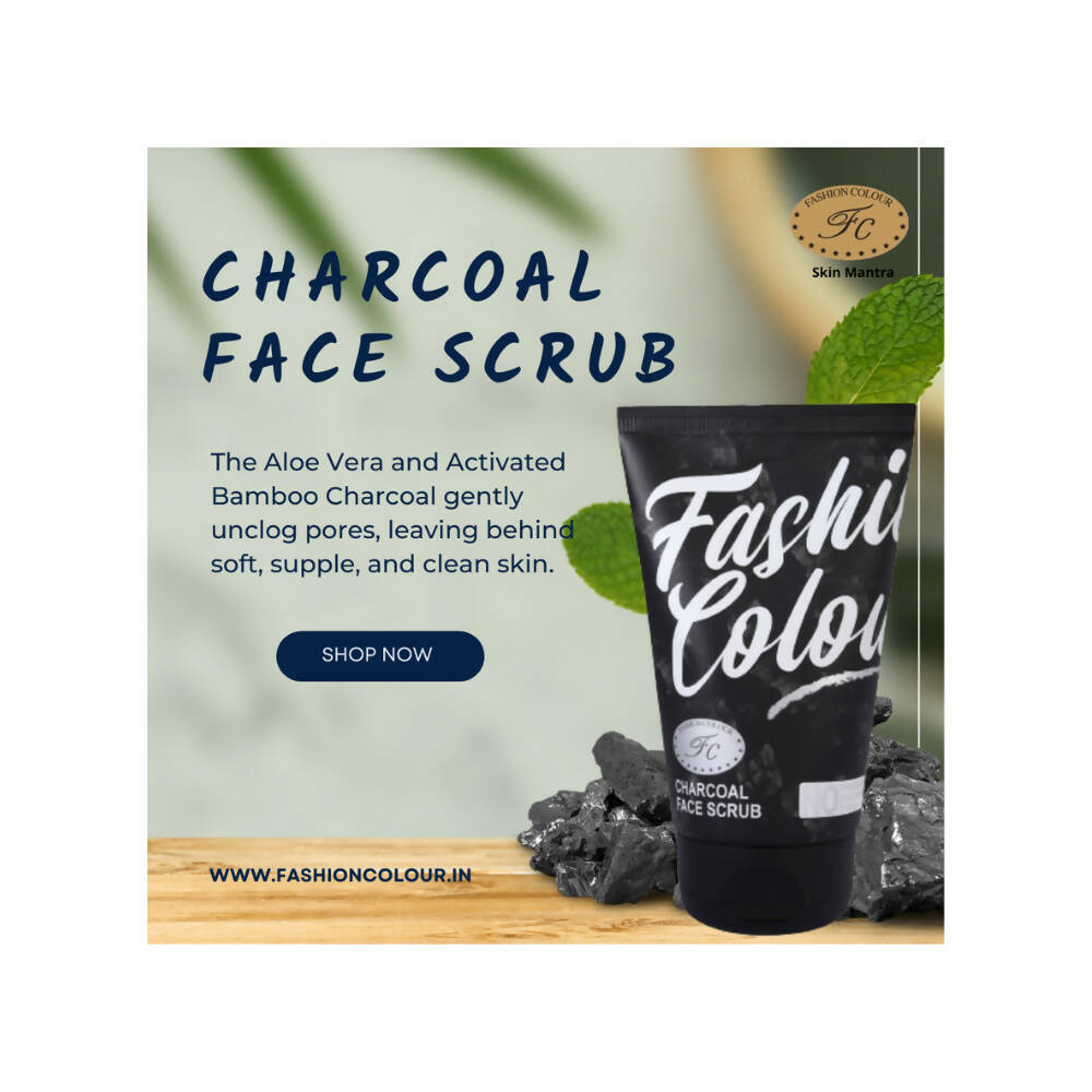 Activated Bamboo Charcoal Face Scrub for Deep Pore Cleansing