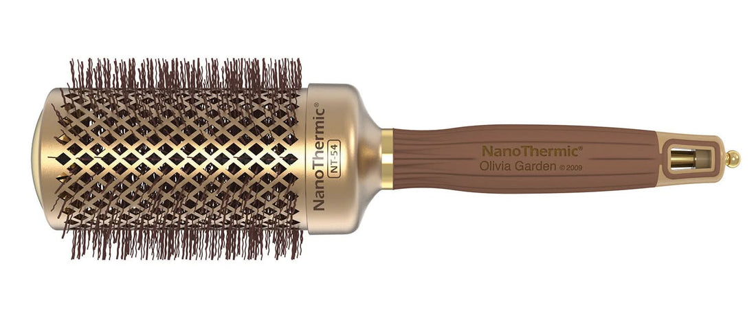 Olivia Garden NanoThermic Round Thermal Hair Brush with ceramic coated barrel