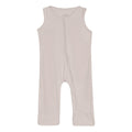 Finn Zip Tank Romper in Latte