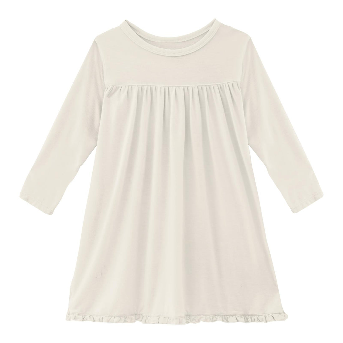 Long Sleeve Swing Dress in Natural