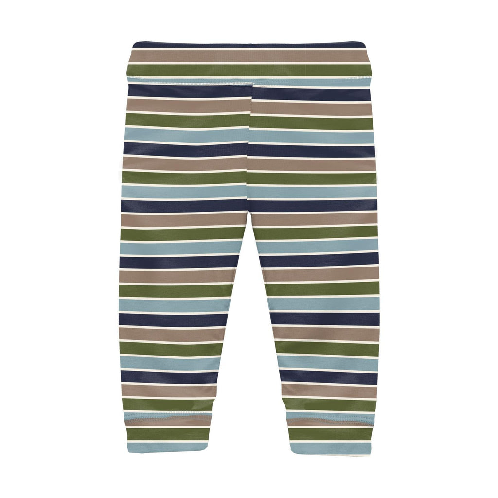 Print Casual Pants in Fall Vibes Stripe