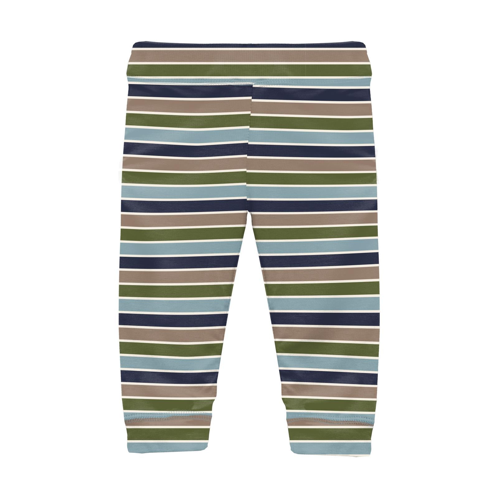 Print Casual Pants in Fall Vibes Stripe