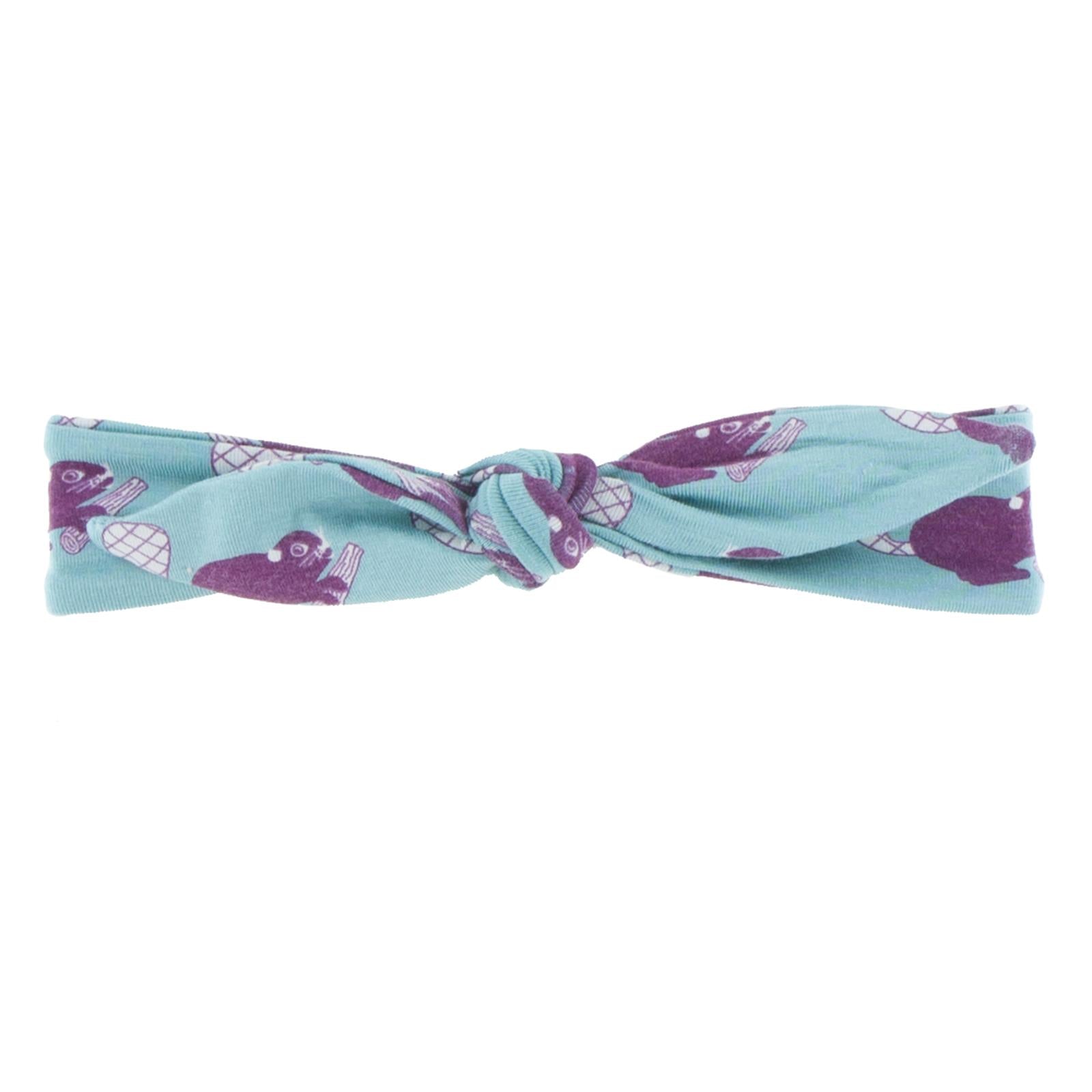 Print Bow Headband in Glacier Busy Beaver
