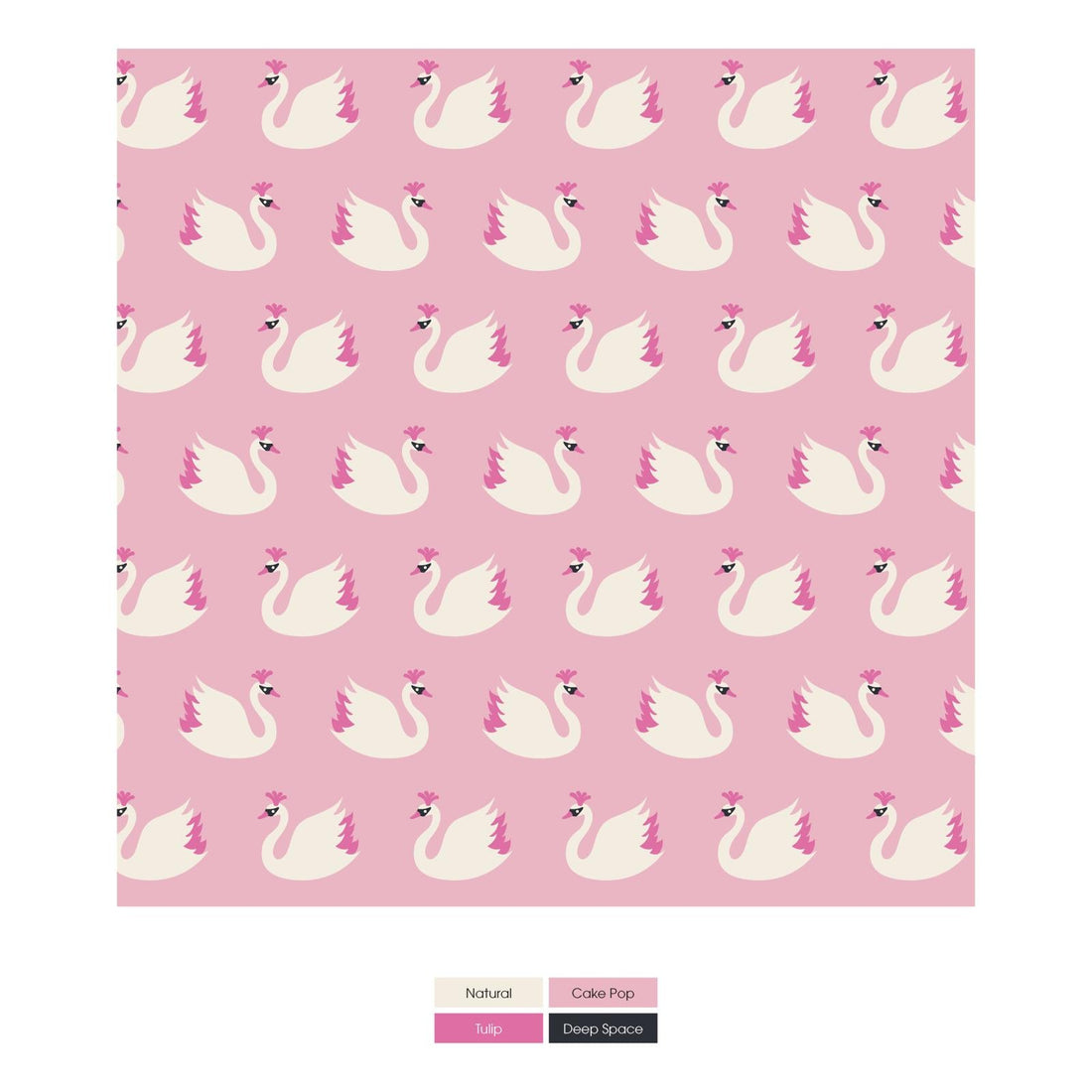 Print Convertible Sleeper with Zipper in Cake Pop Swan Princess