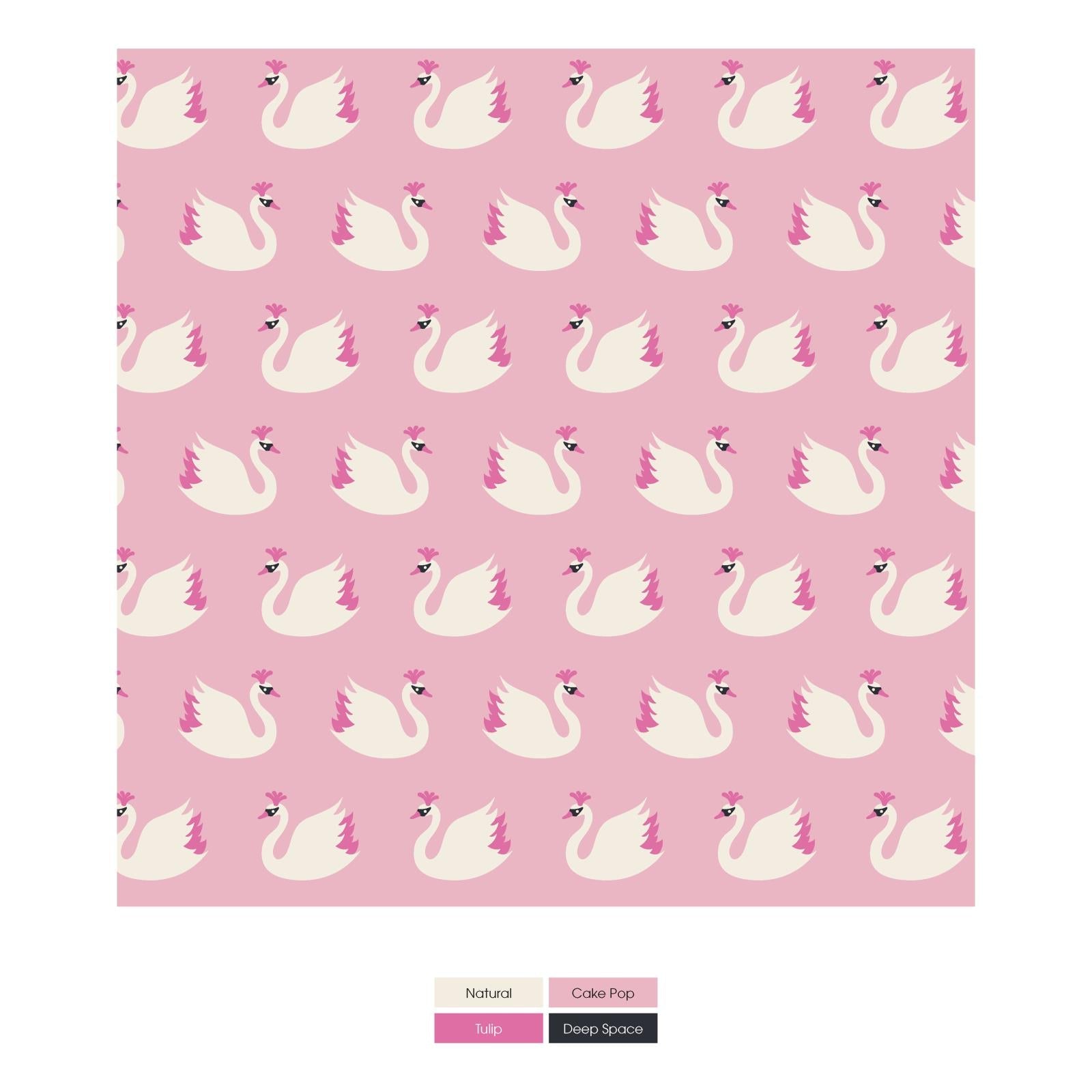 Print Convertible Sleeper with Zipper in Cake Pop Swan Princess