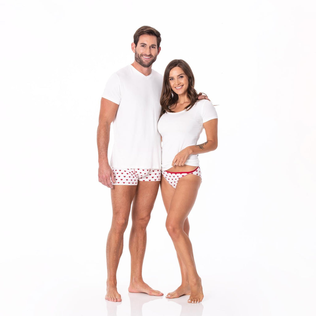 Women's Bikini Brief in Natural Hearts Breathable Bamboo - Image 6