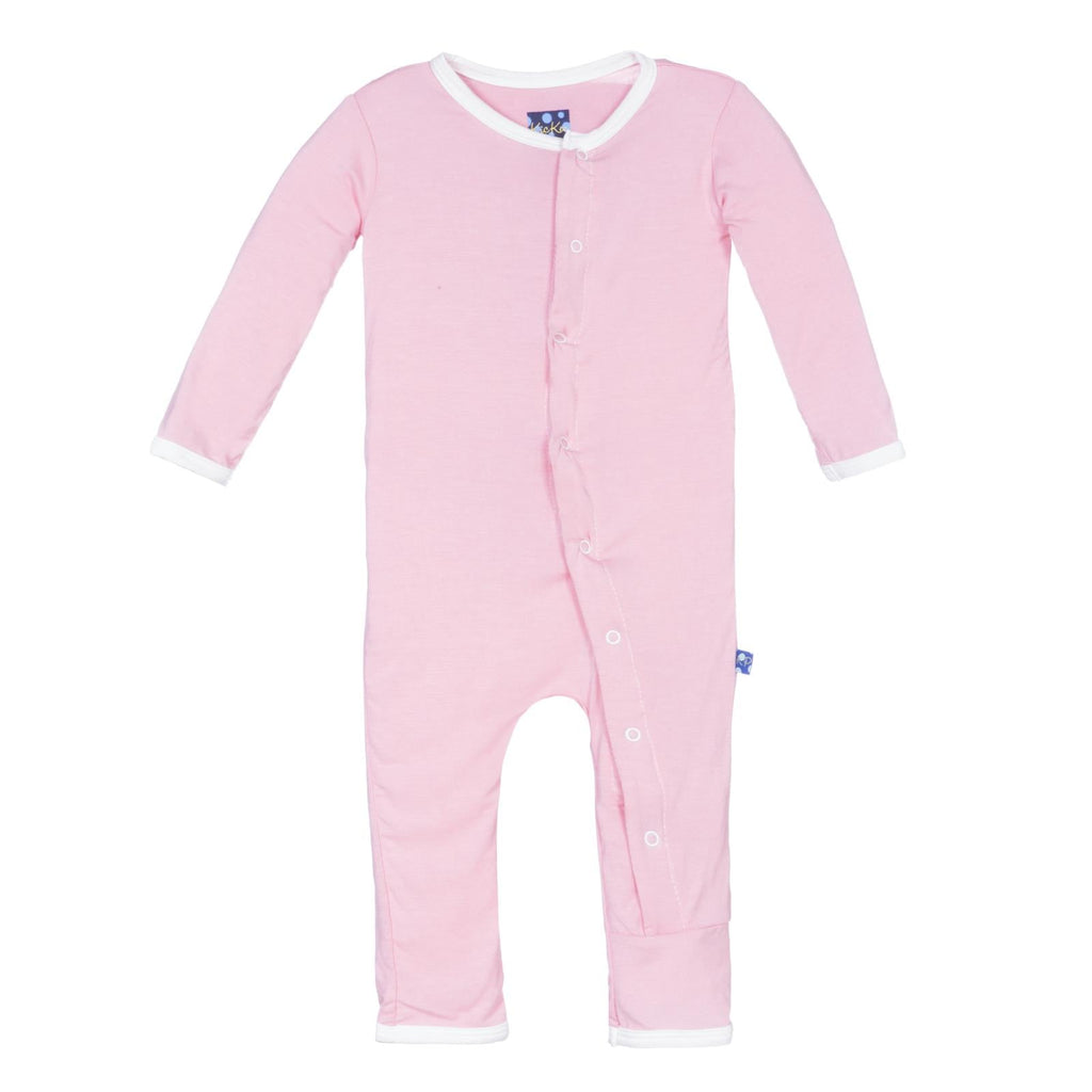 Applique Coverall with Snaps in Lotus I Love Mom