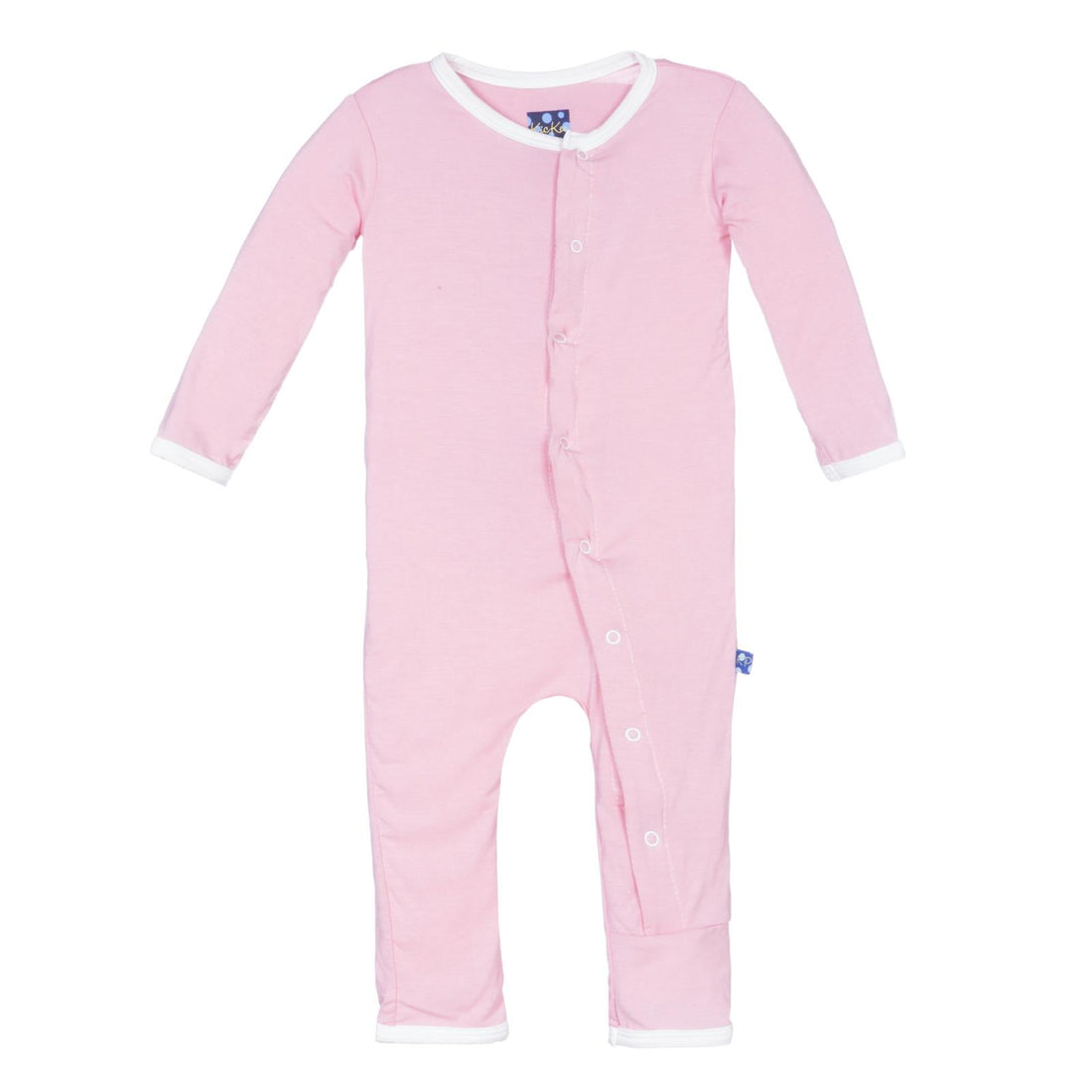 Applique Coverall with Snaps in Lotus I Love Mom
