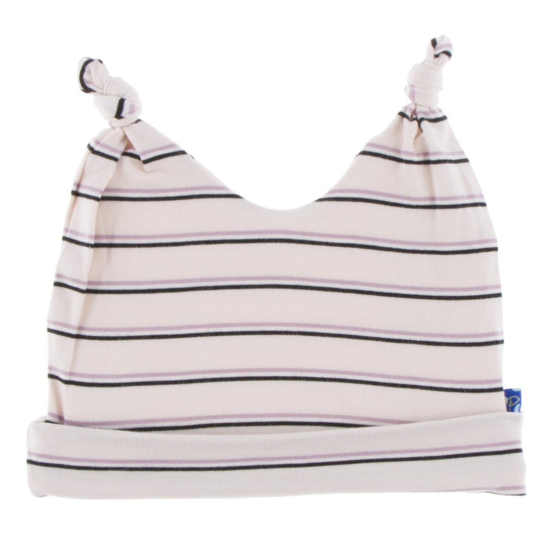 Print Double Knot Hat in Girl Parisian Stripe