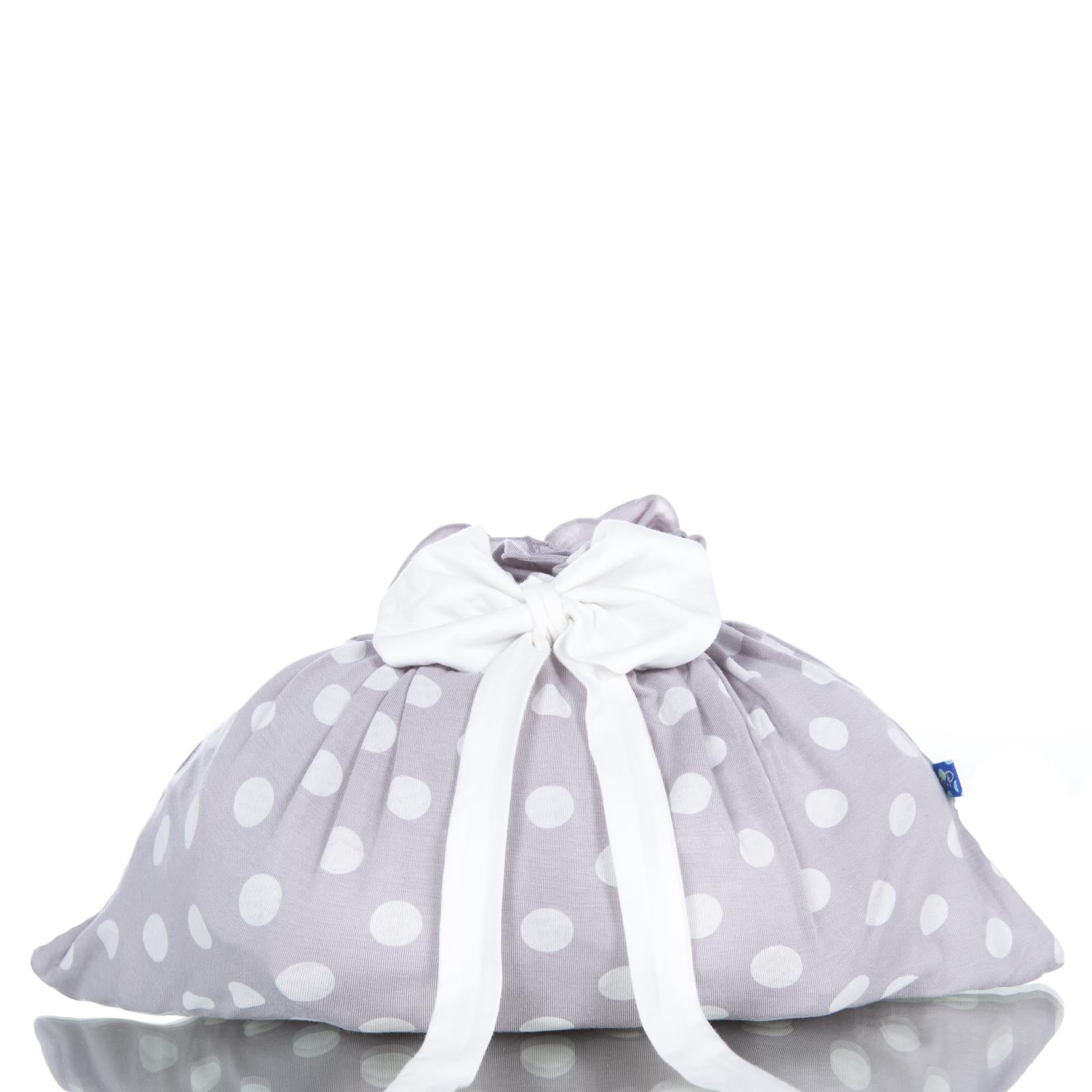Small Overnight Bag in Feather with Natural Dot
