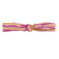 Print Bow Headband in Flamingo Brazil Stripe
