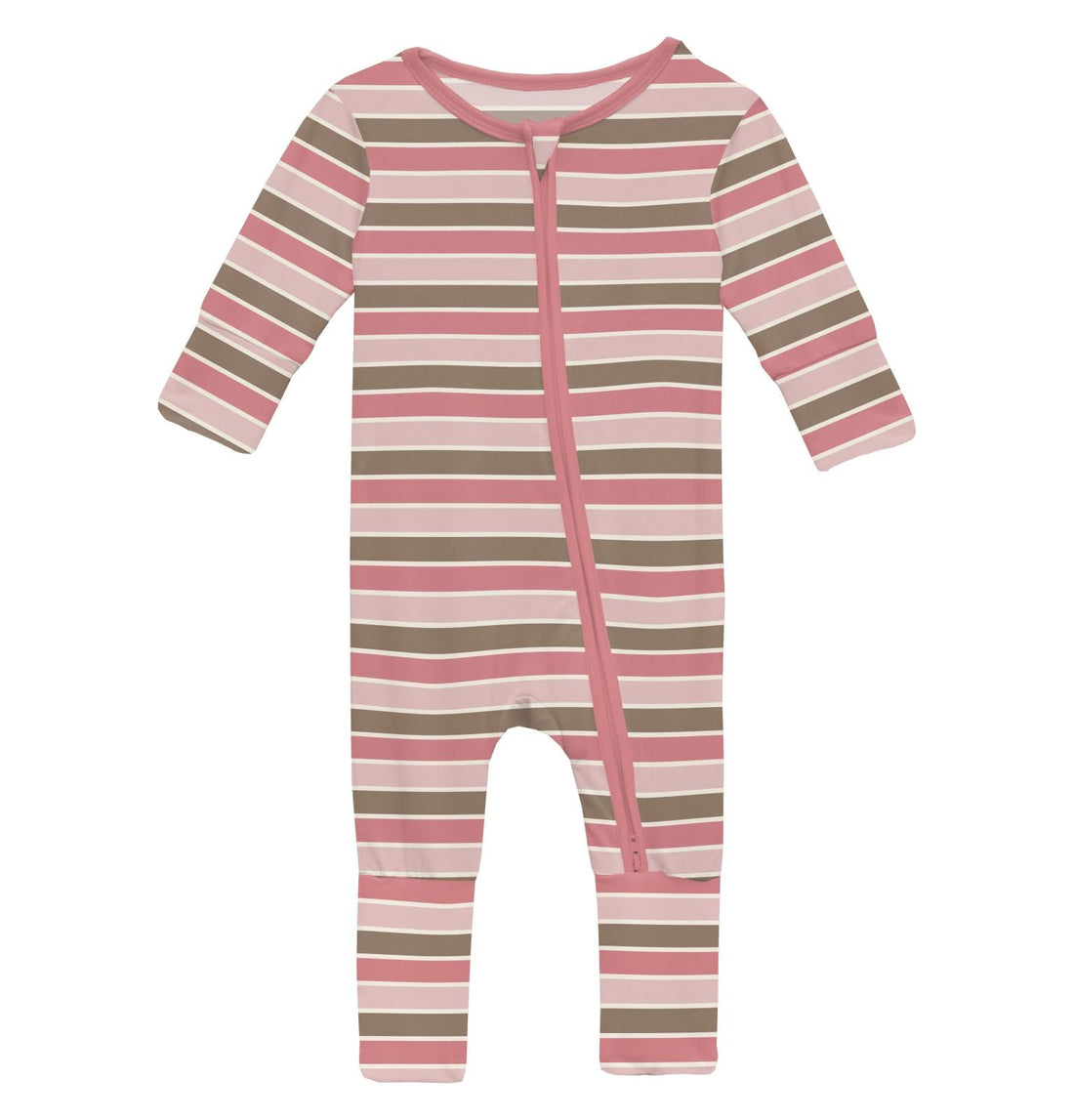Print Convertible Coverall in Neapolitan Stripe
