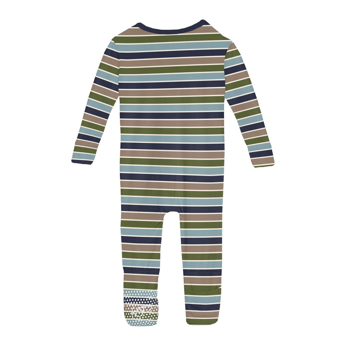 Print Convertible Coverall in Fall Vibes Stripe