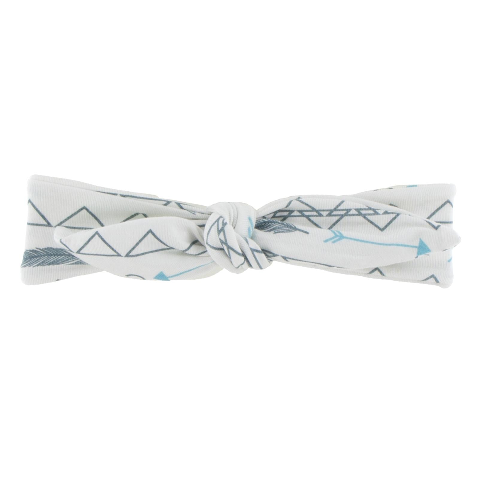 Print Bow Headband in Natural Southwest