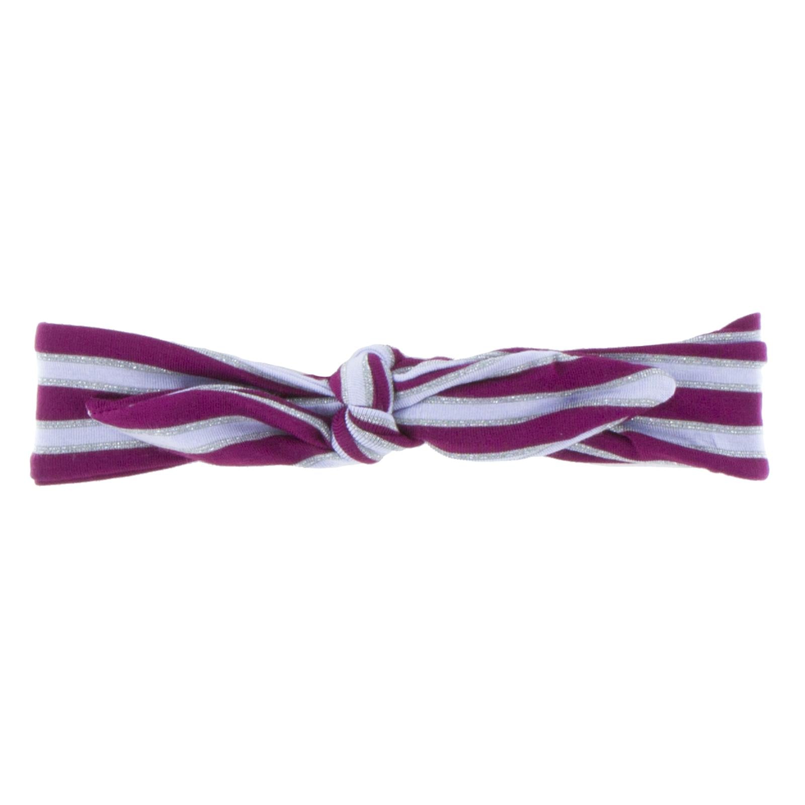 Print Bow Headband in Girl Tundra Stripe