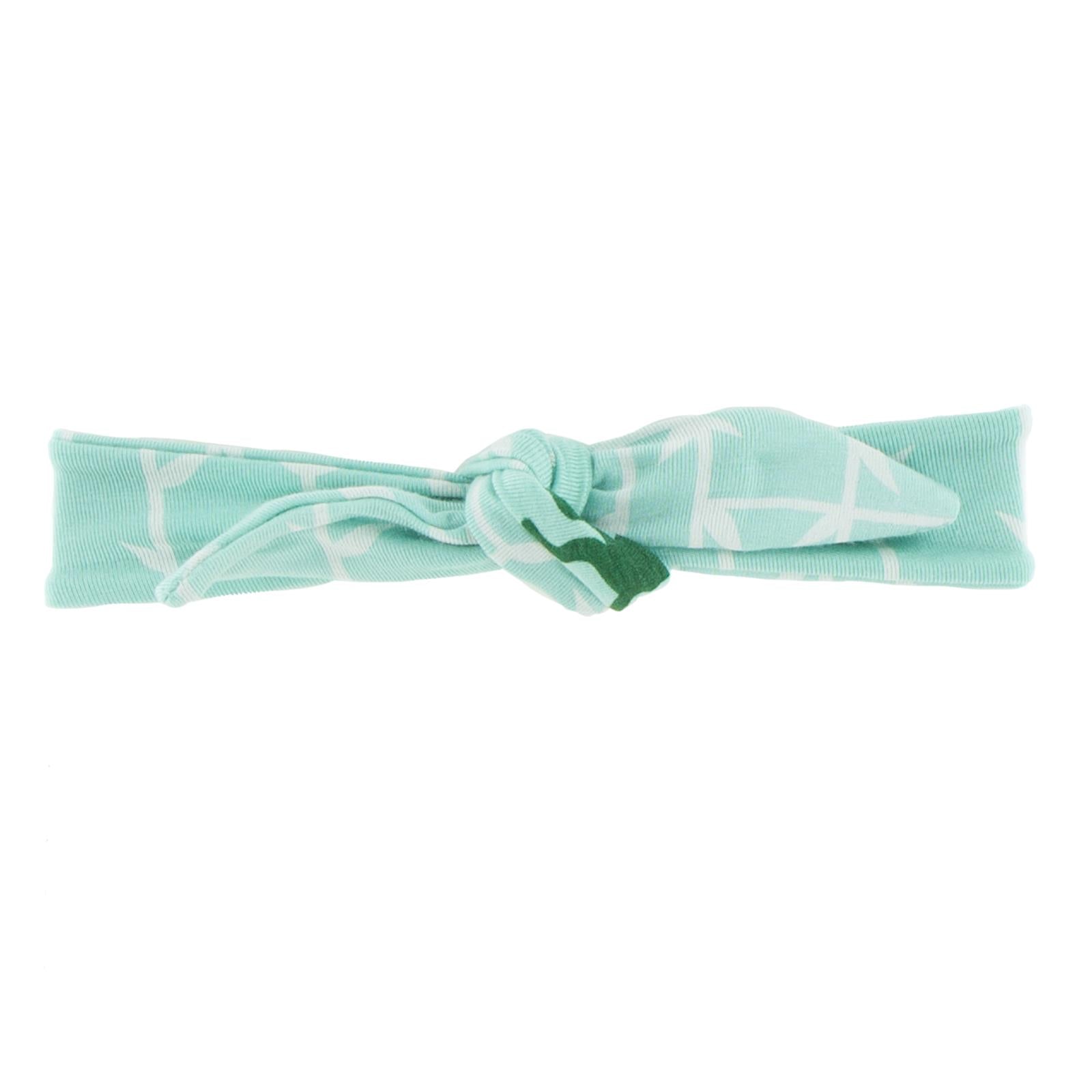 Print Bow Headband in Glass Forest Monkey