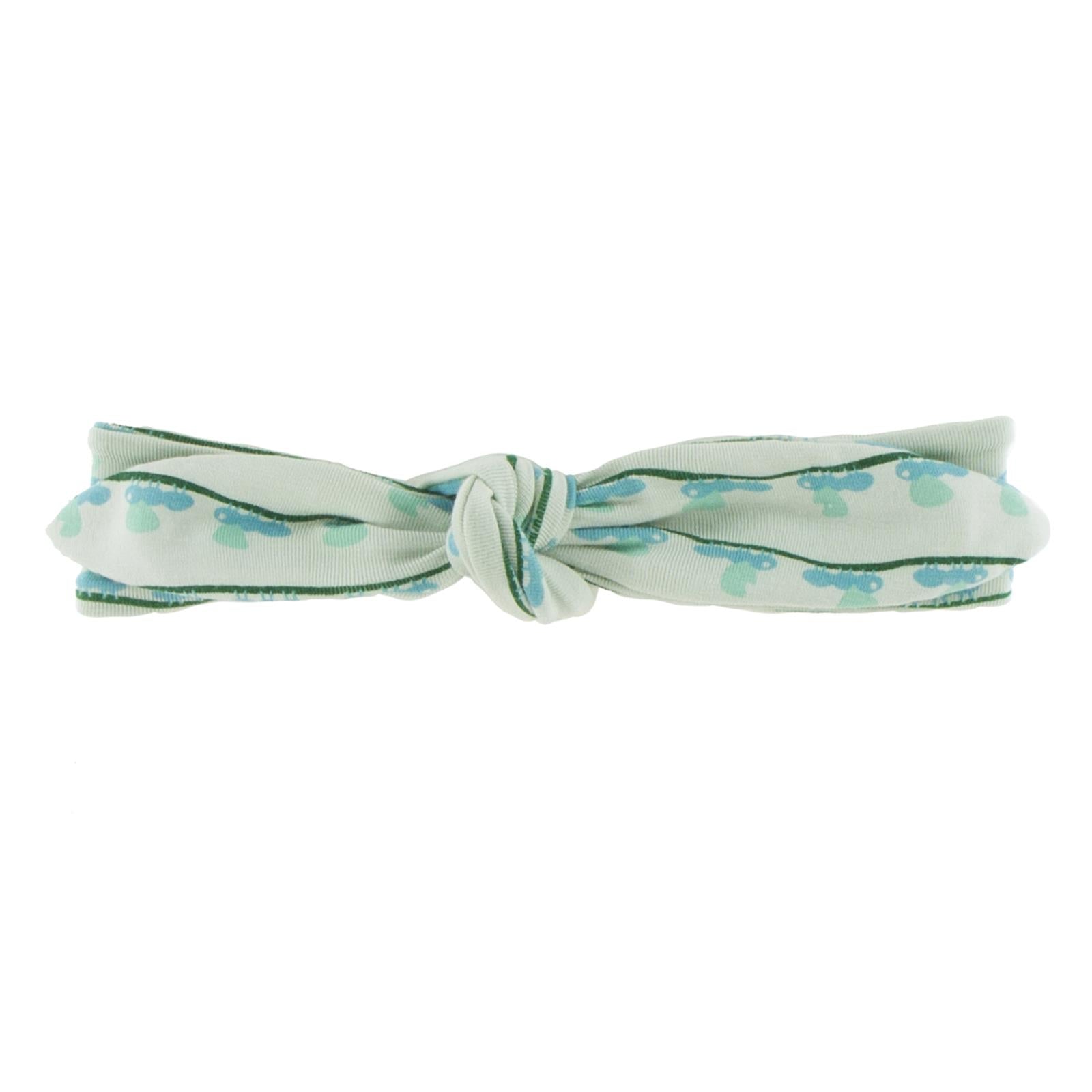 Print Bow Headband in Aloe Ants