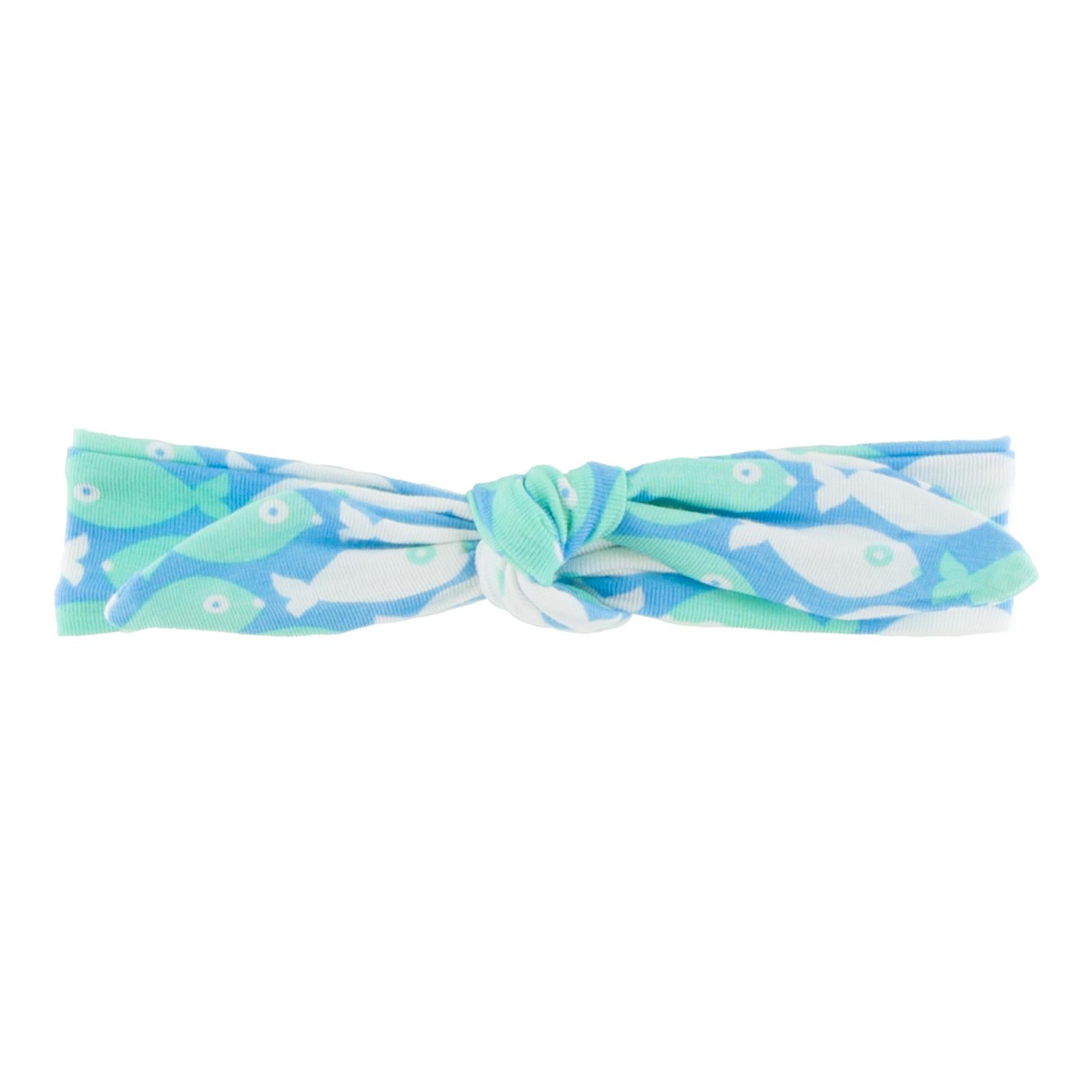 Print Bow Headband in Confetti Piranha