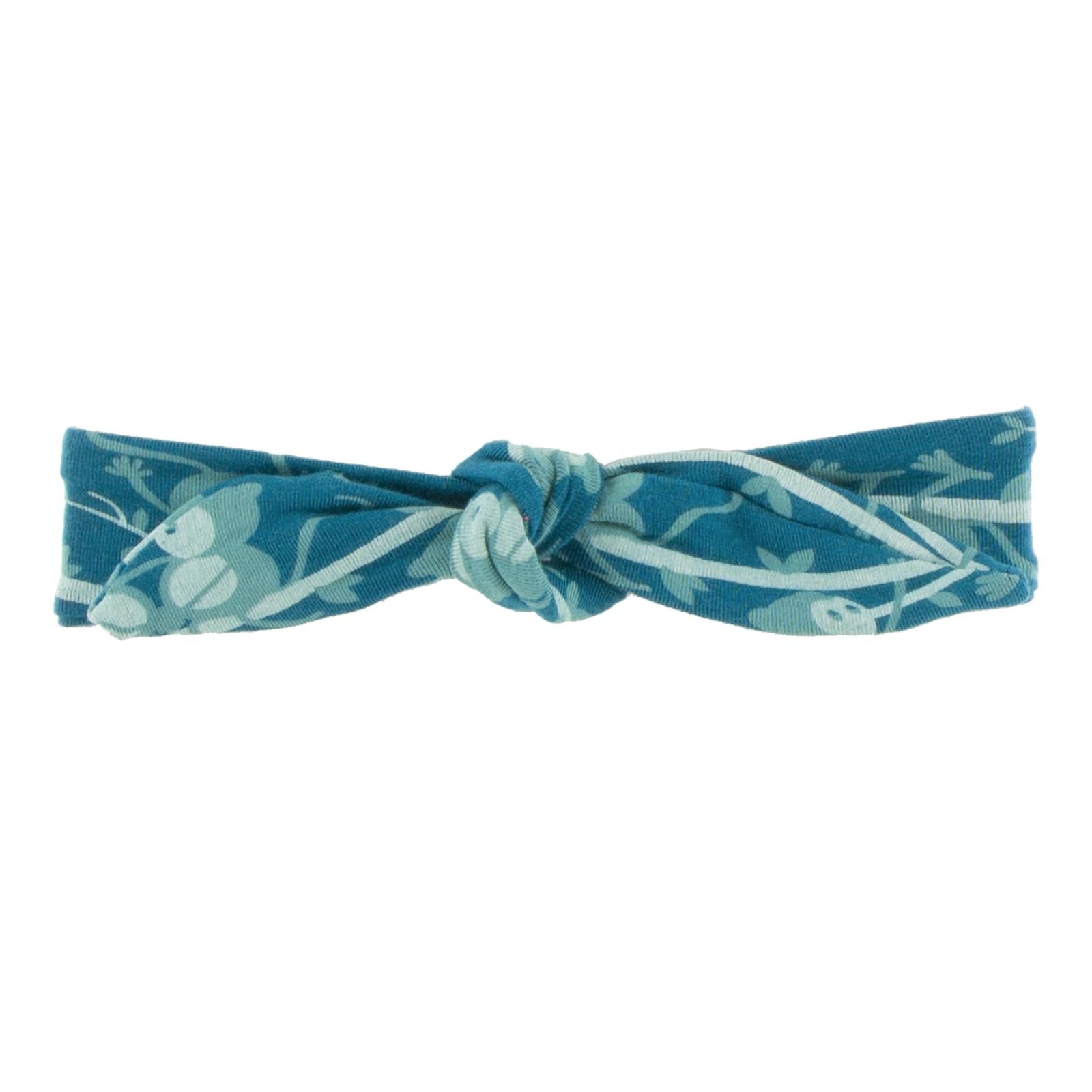 Print Bow Headband in Oasis Monkey
