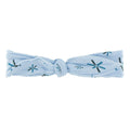 Print Bow Headband in Pond Snow
