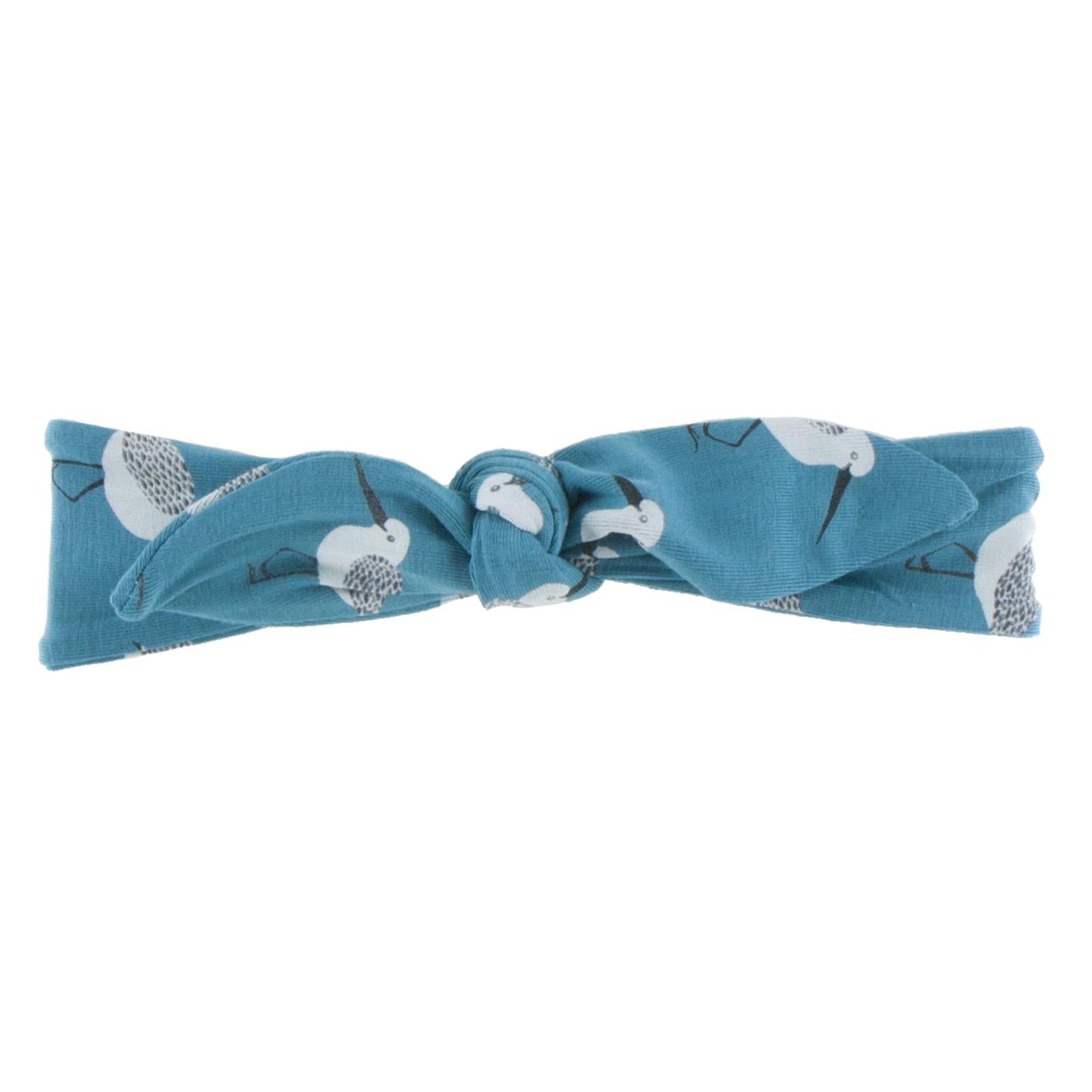 Print Bow Headband in Bay Sandpiper