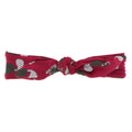 Print Bow Headband in Crimson Busy Beaver