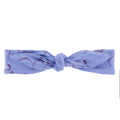 Print Bow Headband in Forget Me Not Mountain Goat