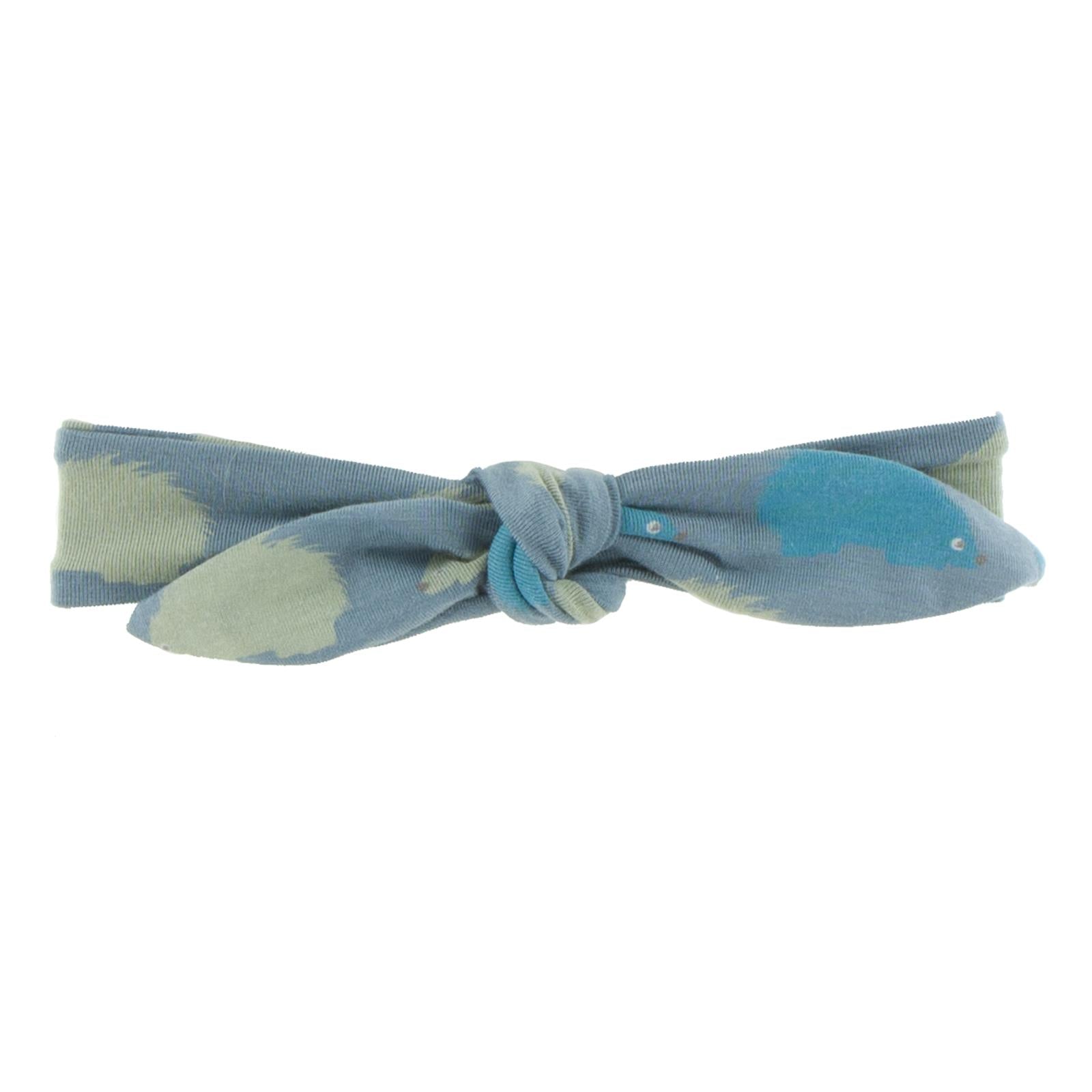 Print Bow Headband in Dusty Sky Porcupine