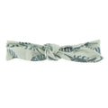 Print Bow Headband in Aloe Armadillo