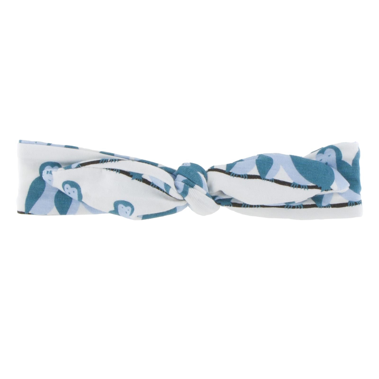 Print Bow Headband in Snowy Owls