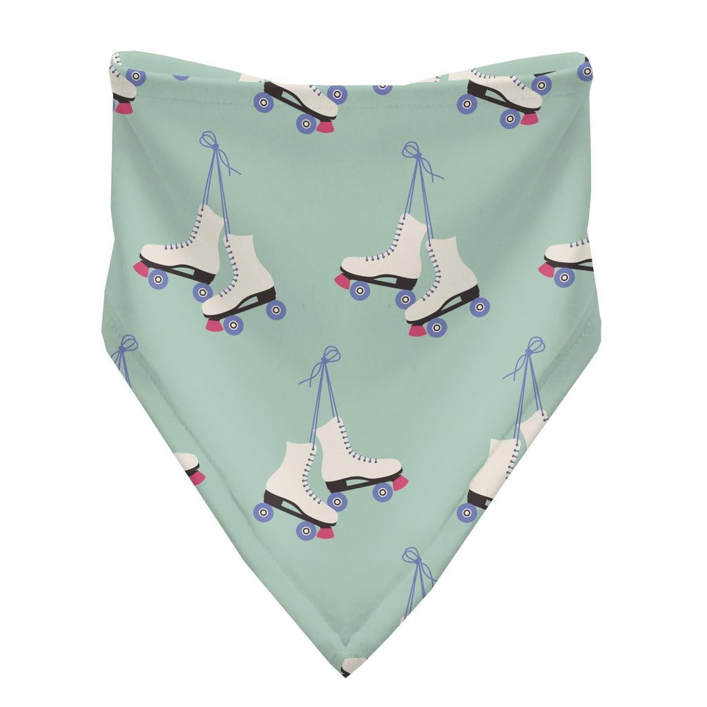Print Bandana Bib Set of 3 in Pistachio Roller Skates, Summer Sky Cheeseburger & Sock Hop Stripe