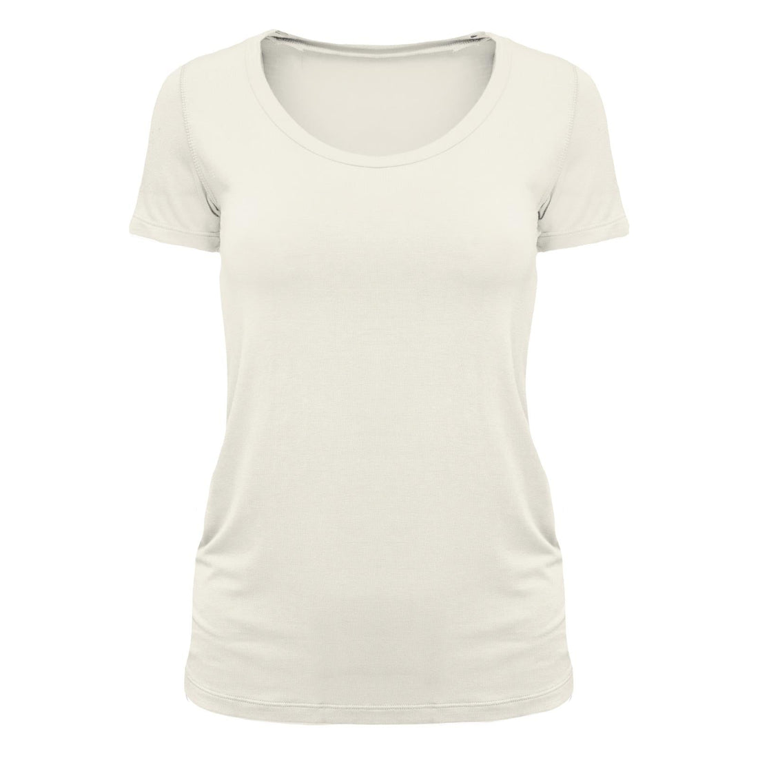 Women's Short Sleeve Scoop Neck Tee in Natural Bamboo Blend - Image 4