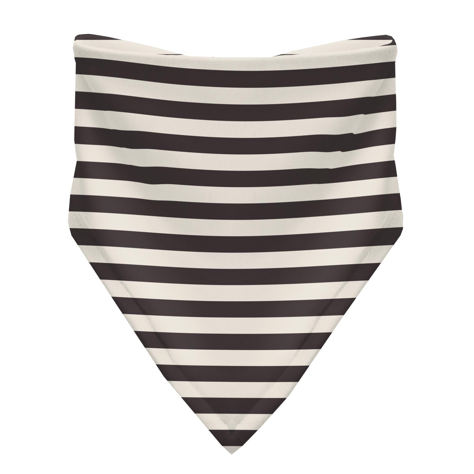 Print Bandana Bib Set of 3 in Midnight Comic Onomatopoeia , Glacier Argyle & Jailhouse Rock Stripe