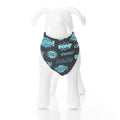 Print Dog Bandana in Midnight Comic Onomatopoeia